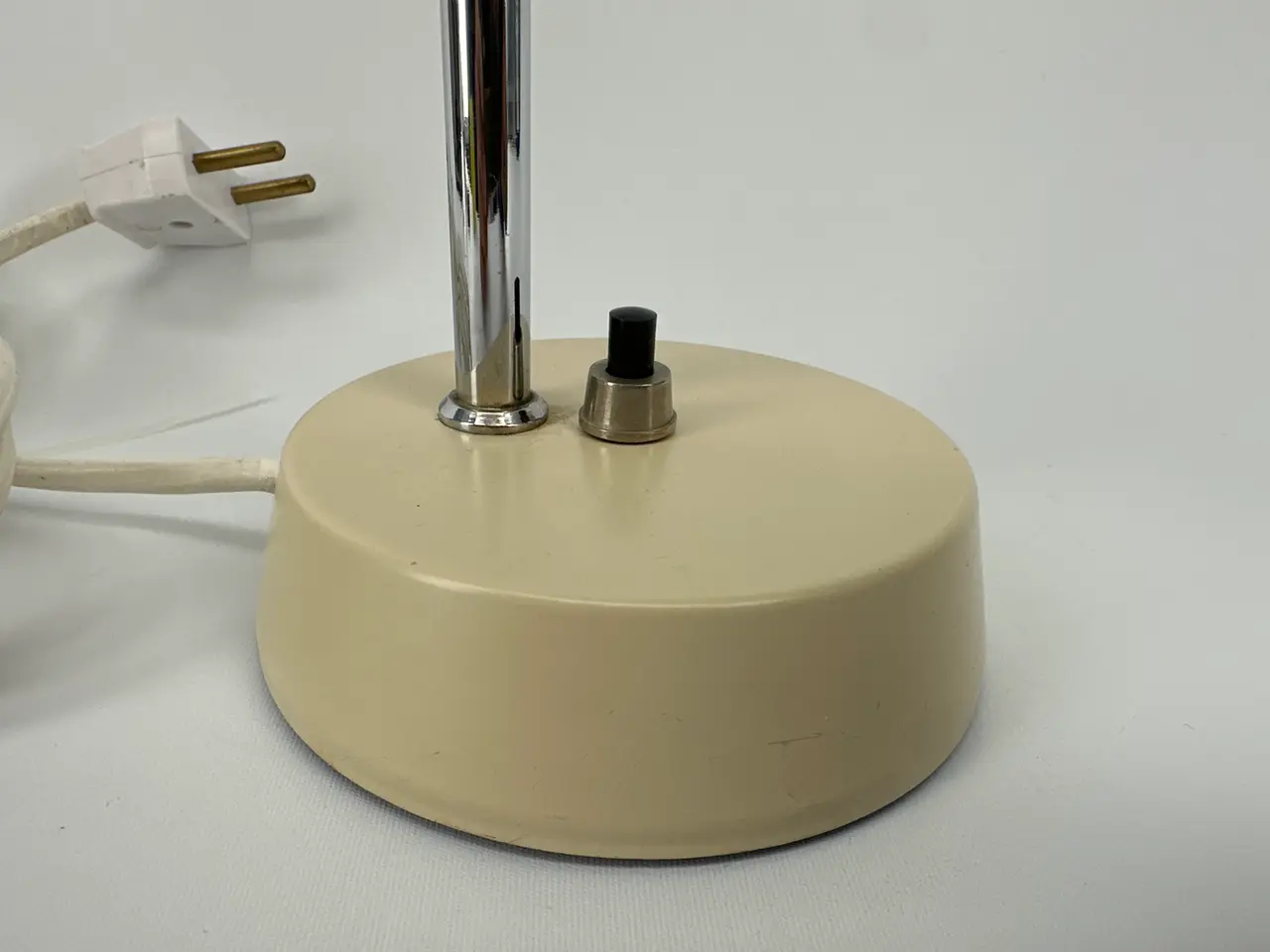Billede 2 - Retro bordlampe, cremefarvet