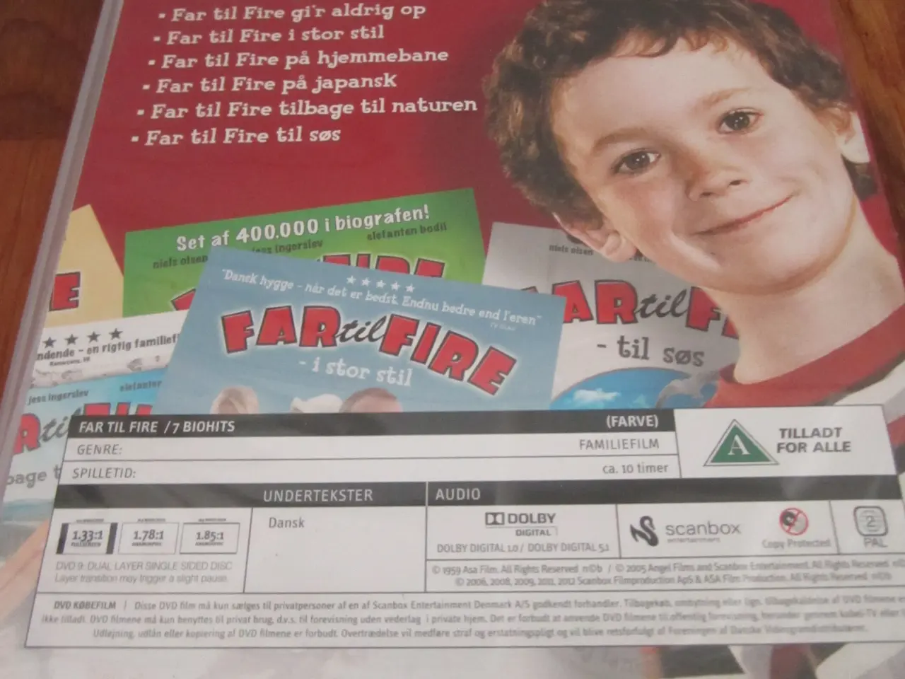 Billede 4 - FAR TIL FIRE. BIOHITS. 7 x Film. BYD.
