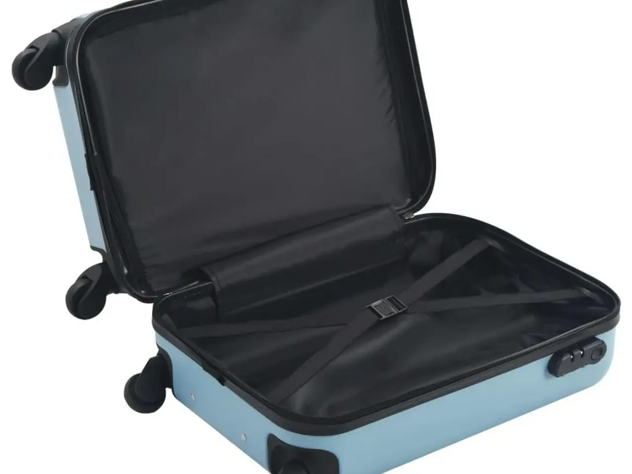 Billede 4 - Hardcase-kuffert i ABS - blå, 55 × 36 × 22 cm