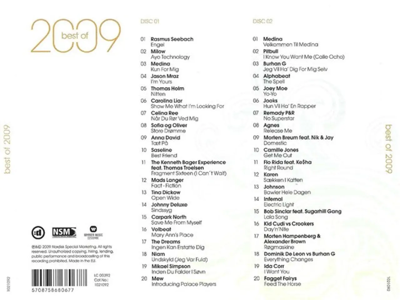 Billede 2 - Diverse kunstnere – Best Of 2009 – 2CD