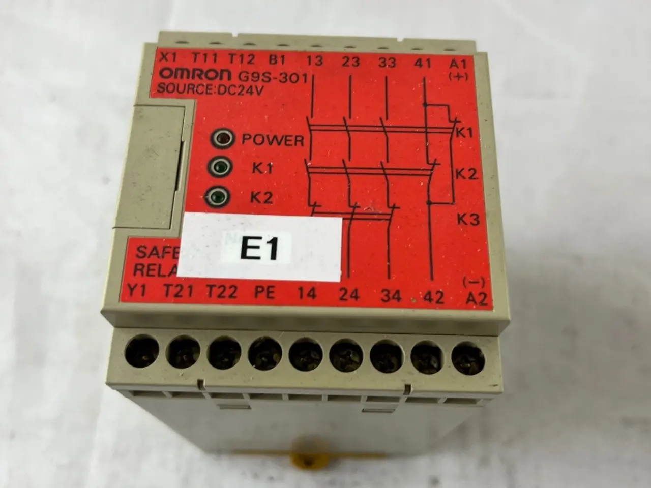 Billede 3 - Omron G9S-301 DC24 sikkerhedsrelæ Unit 3PST-NO 24V
