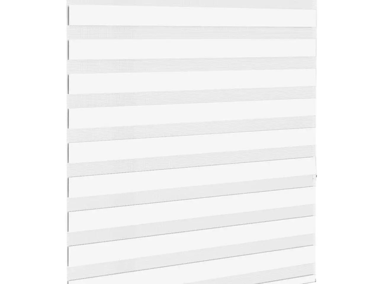 Billede 3 - Zebragardin hvid 130×150 cm - stofbredde 125,9 cm i polyester
