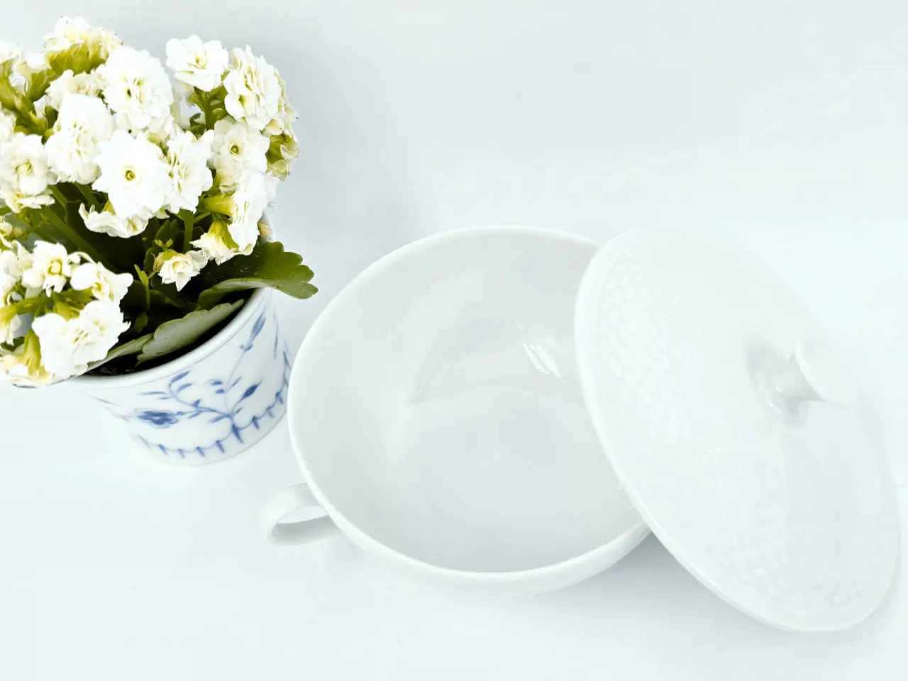 Billede 6 - Hvid Elegance Bouillonkop Porcelæn 