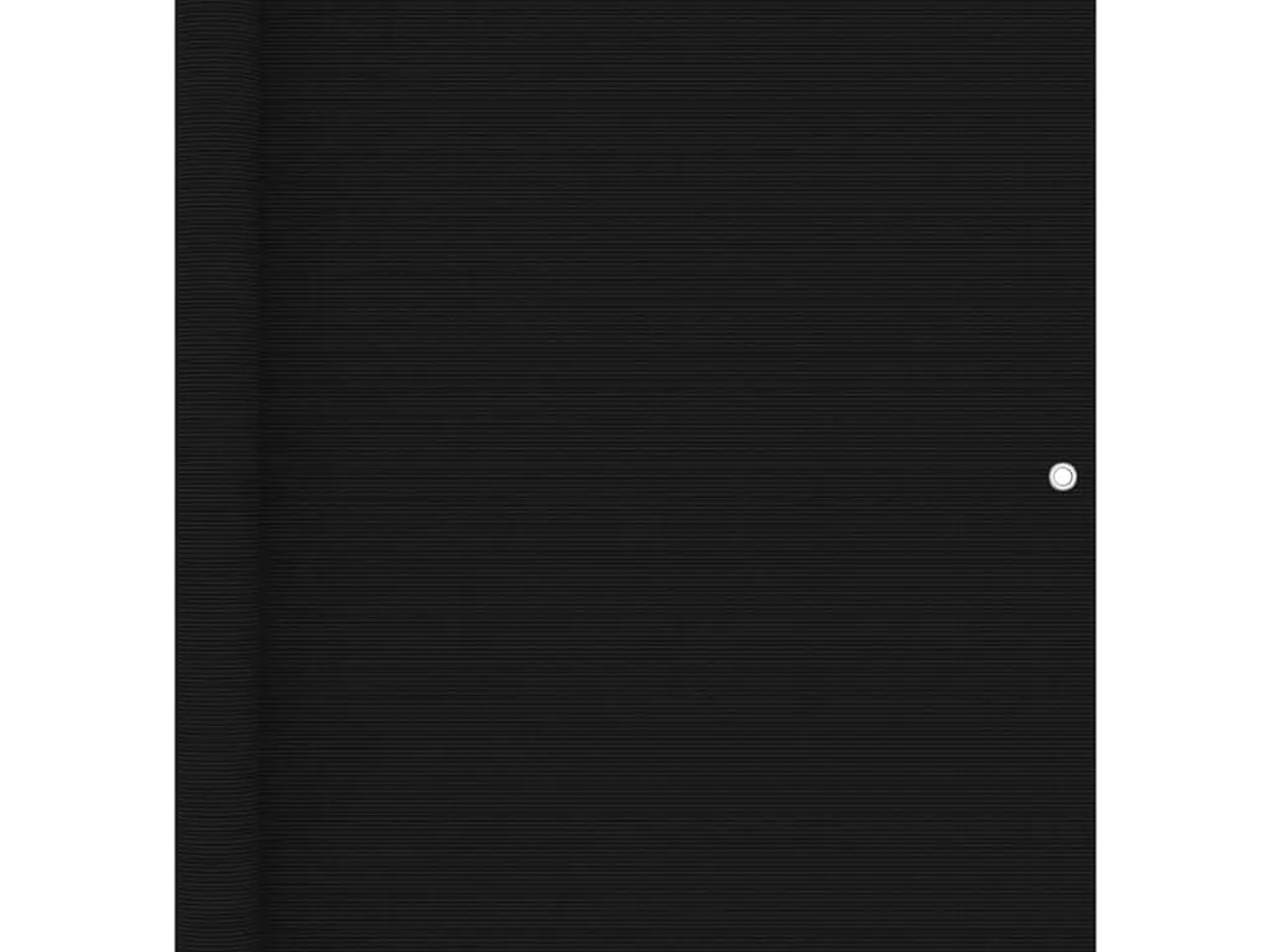 Billede 1 - Altanafskærmning 120 × 500 cm - HDPE, sort