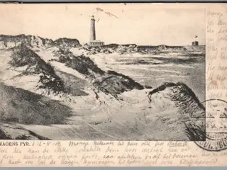 Skagen Fyr - Postkort - Brugt
