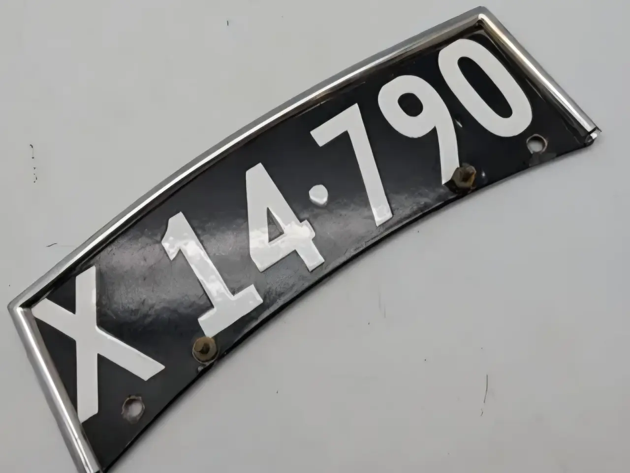 Billede 2 - Original Dansk vintage nummerplade til motorcykel