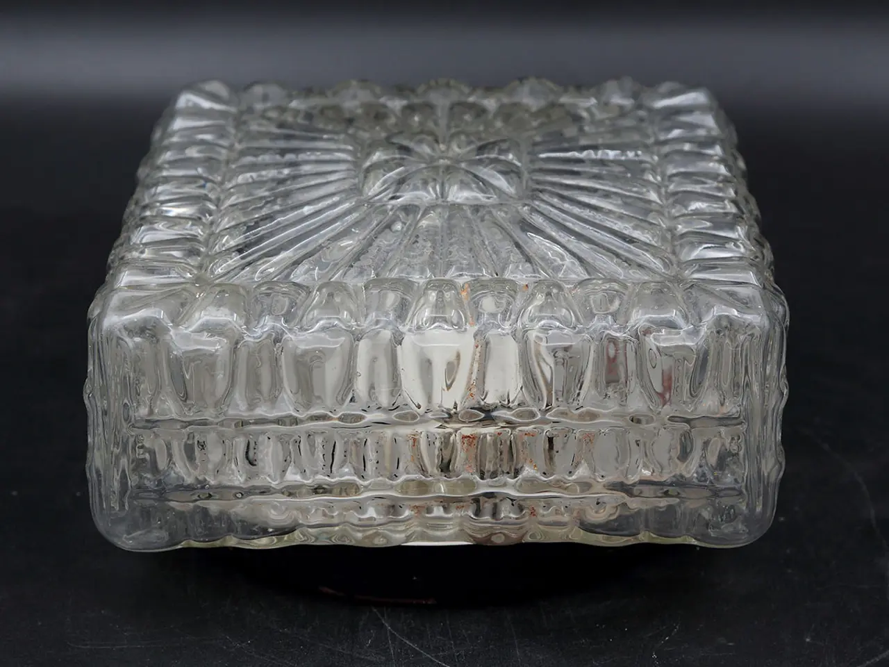 Billede 2 - RZB plafond i prismaglas – tysk space age