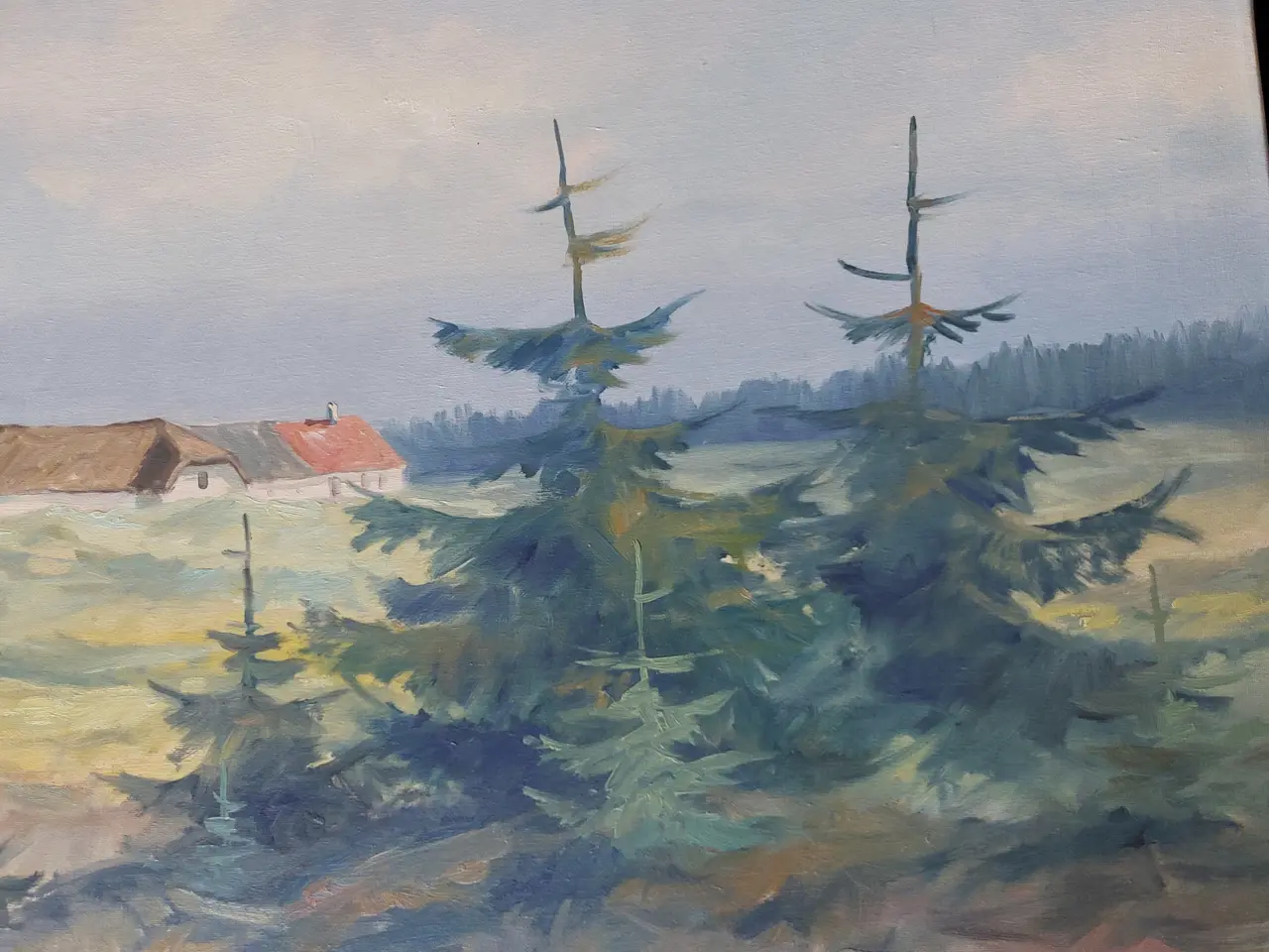 Billede 3 - ARNE BRENDT - ( 1924 - 2014 ) -oliemaleri