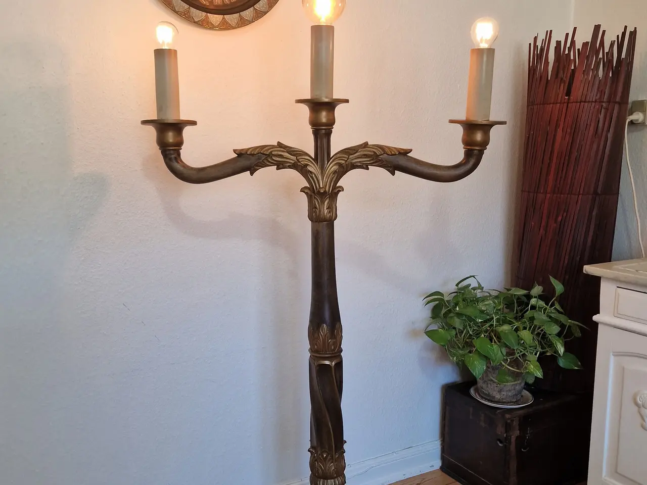 Billede 6 - Smuk antik gulvlampe.