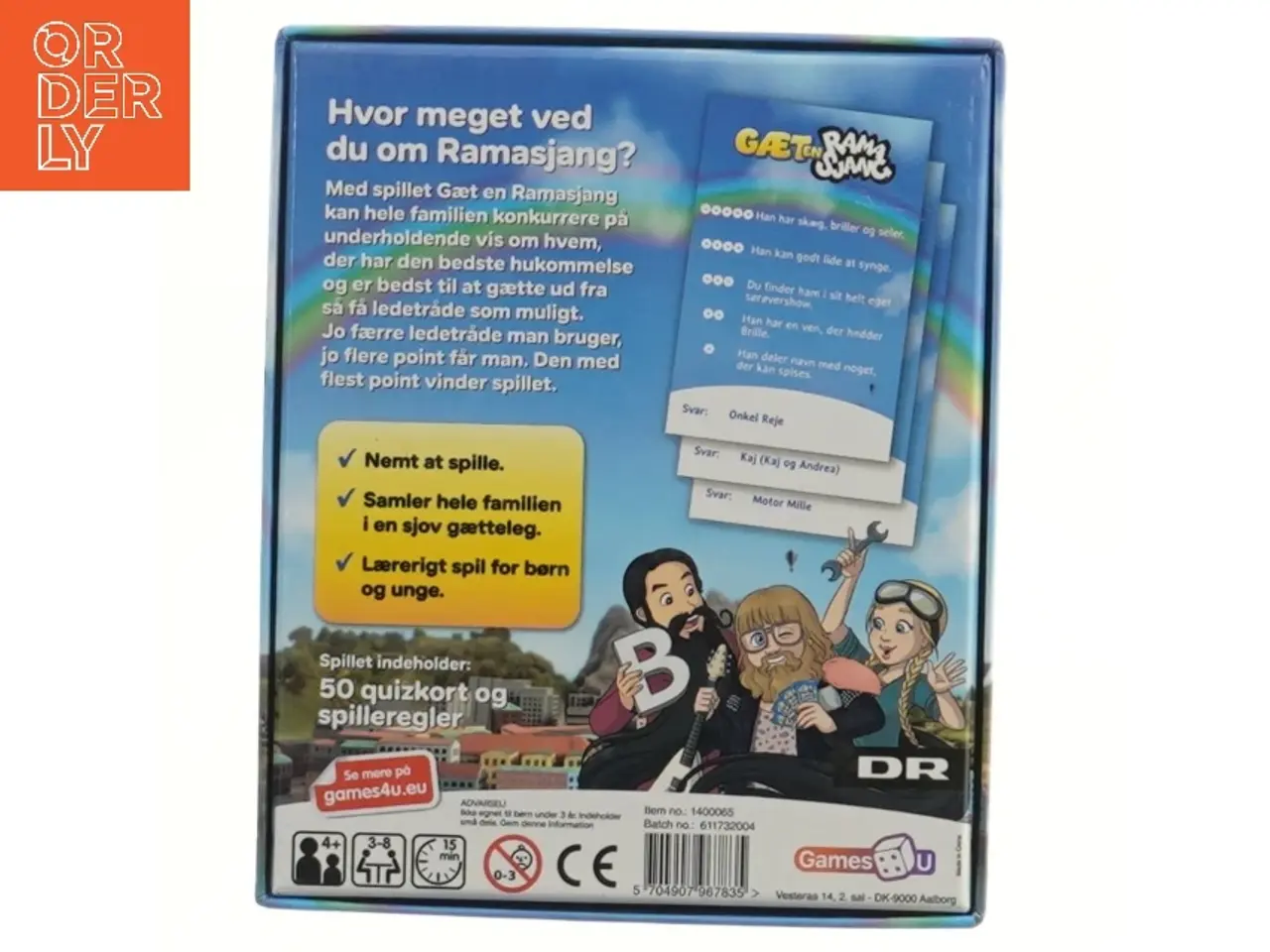 Billede 2 - Gæt en Ramasjang brætspil fra Games4U (str. 17x14 cm)