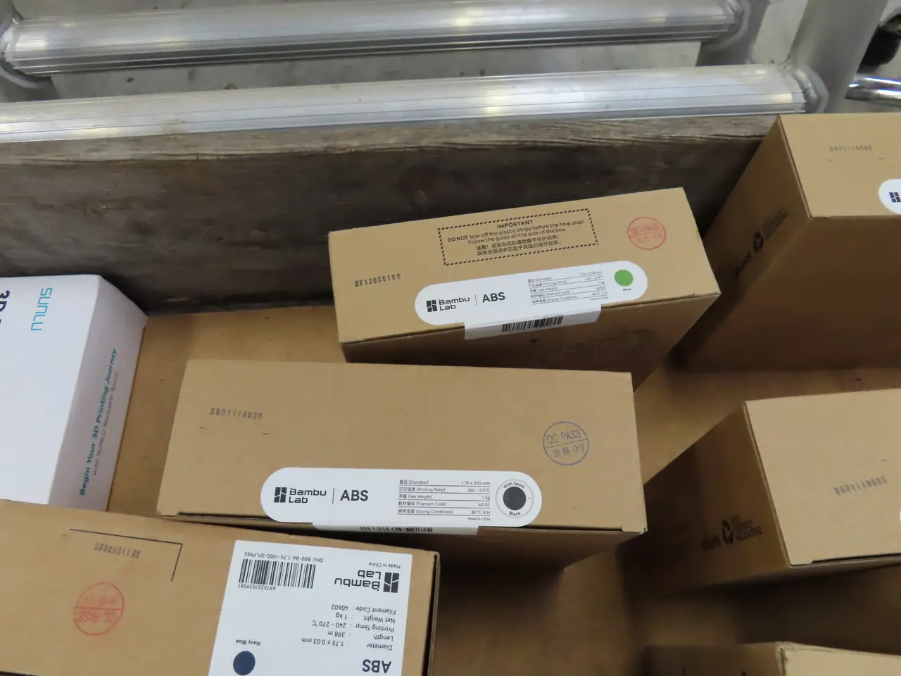 Billede 9 - Palle med div. varelager til 3D Printer BAMBU LAB ABS, SUNLU