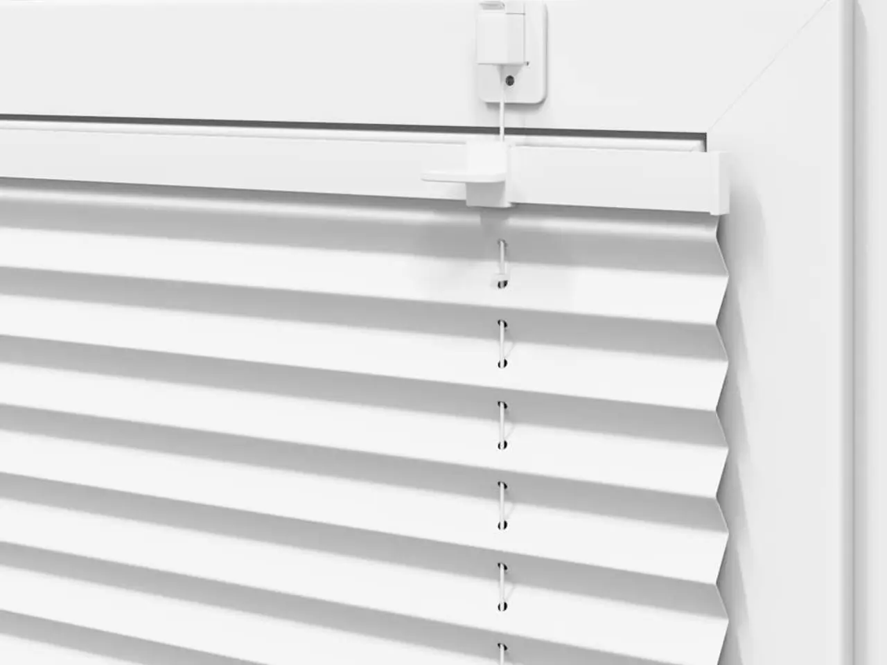 Billede 10 - Plisségardin hvid 60 x 200 cm - stofbredde 59,4 cm