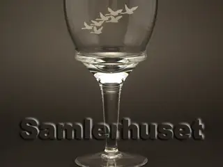 Svane Rødvinsglas. H:165 mm.
