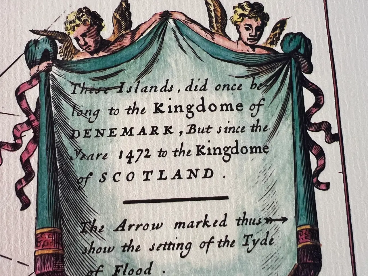 Billede 2 - Genoptrykt Kort over Orkney år 1472