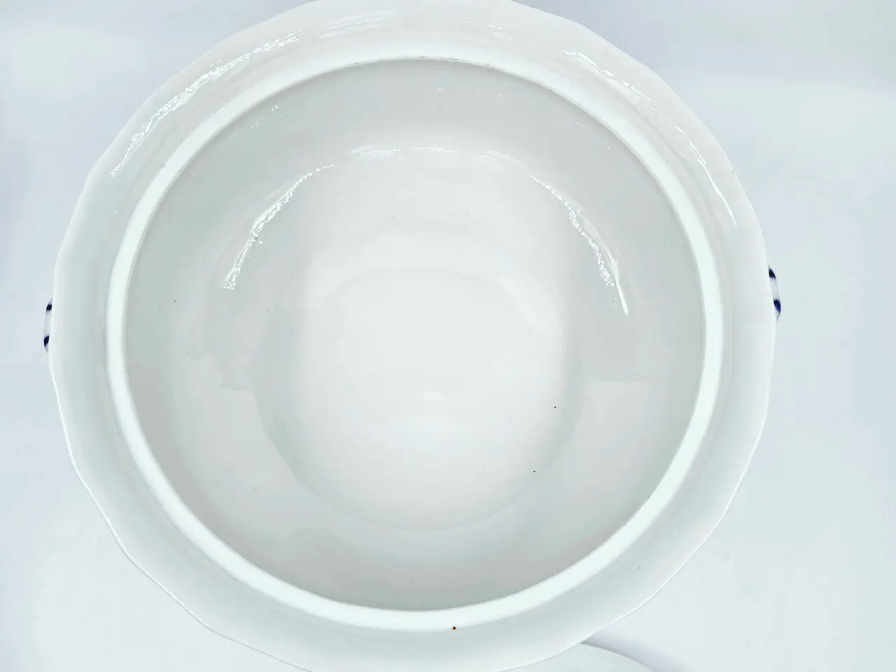 Billede 9 - Blå Blomst kantet terrin Porcelæn
