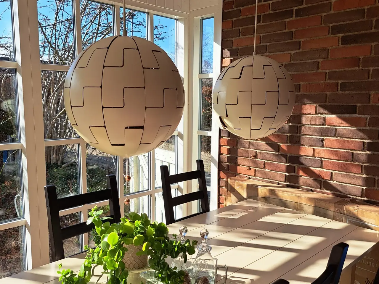 Billede 2 - IKEA PS 2014 loftlamper – hvid/kobber Ø 35 cm 