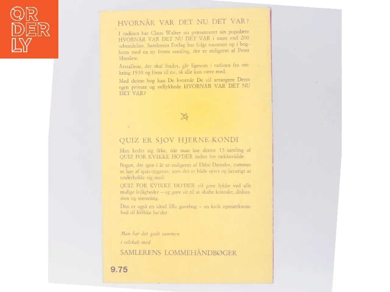 Billede 3 - Hvornår var det nu det var? 5. samling af Peter Marslev (Bog)