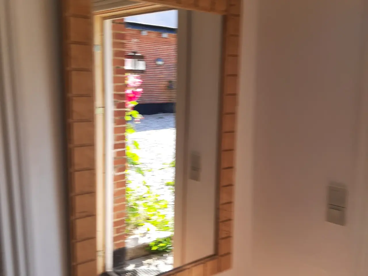 Billede 2 - Egetræs entré møbel med spejl