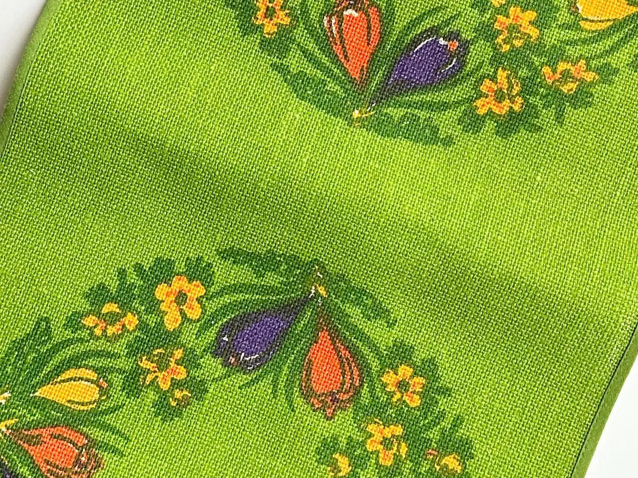 Billede 4 - Påskeløber, hessian m tryk af forårsblomster