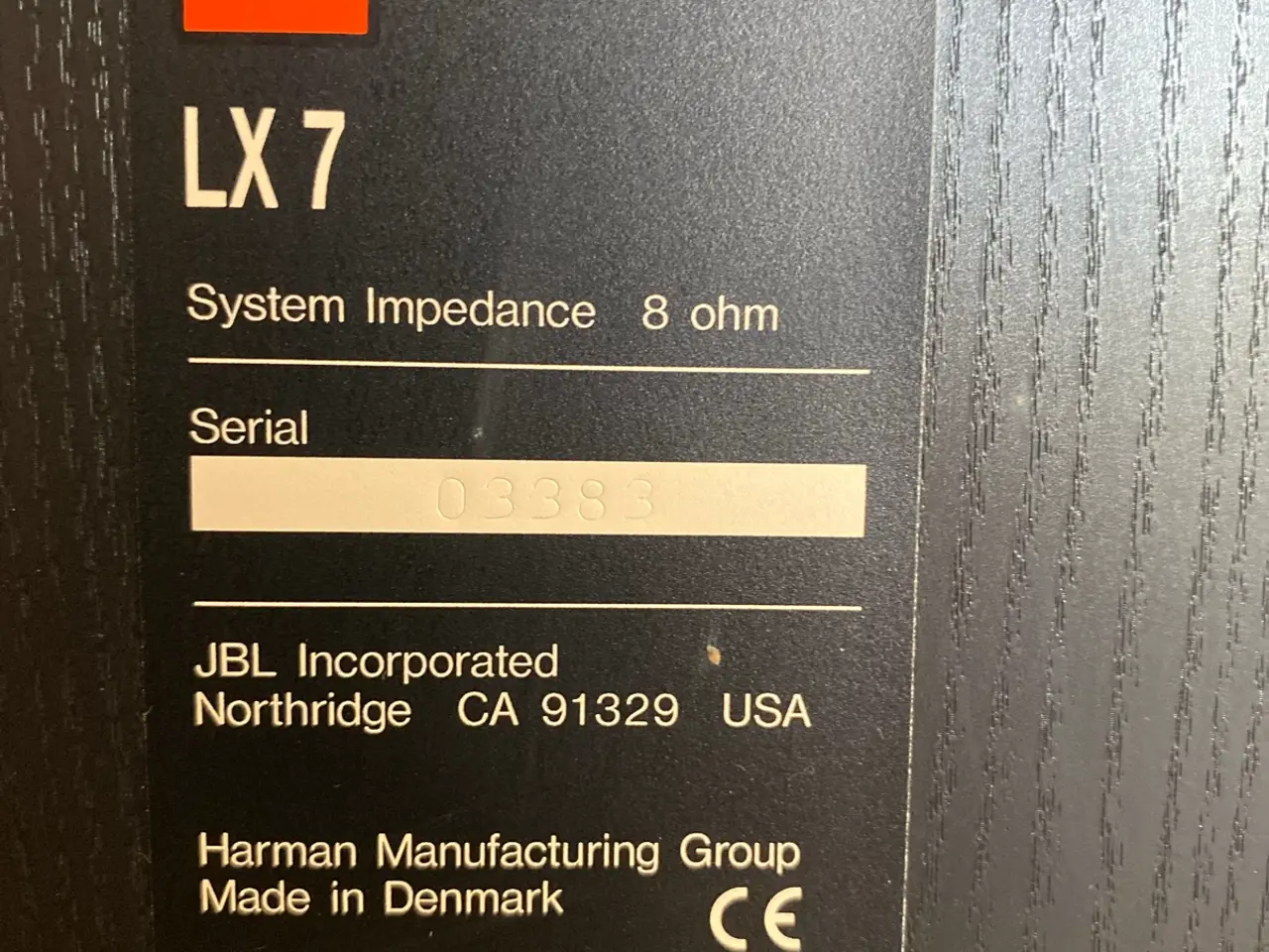 Billede 4 - JBL LX-7 højttalere 2 stk.