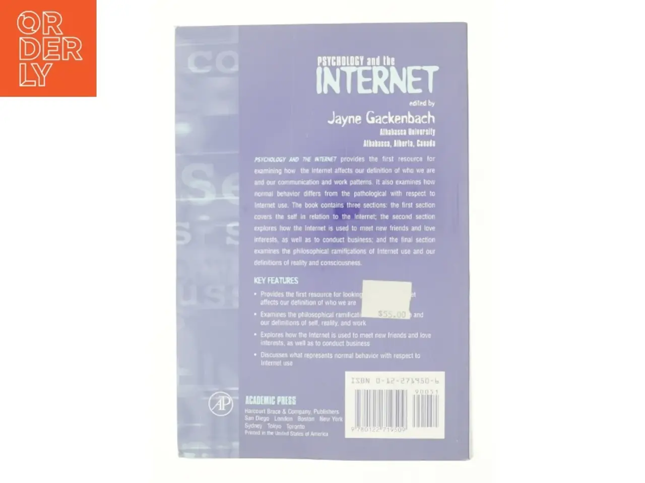 Billede 2 - Psychology and the Internet: Intrapersonal, Interpersonal, and Transpersonal Implications (Bog)