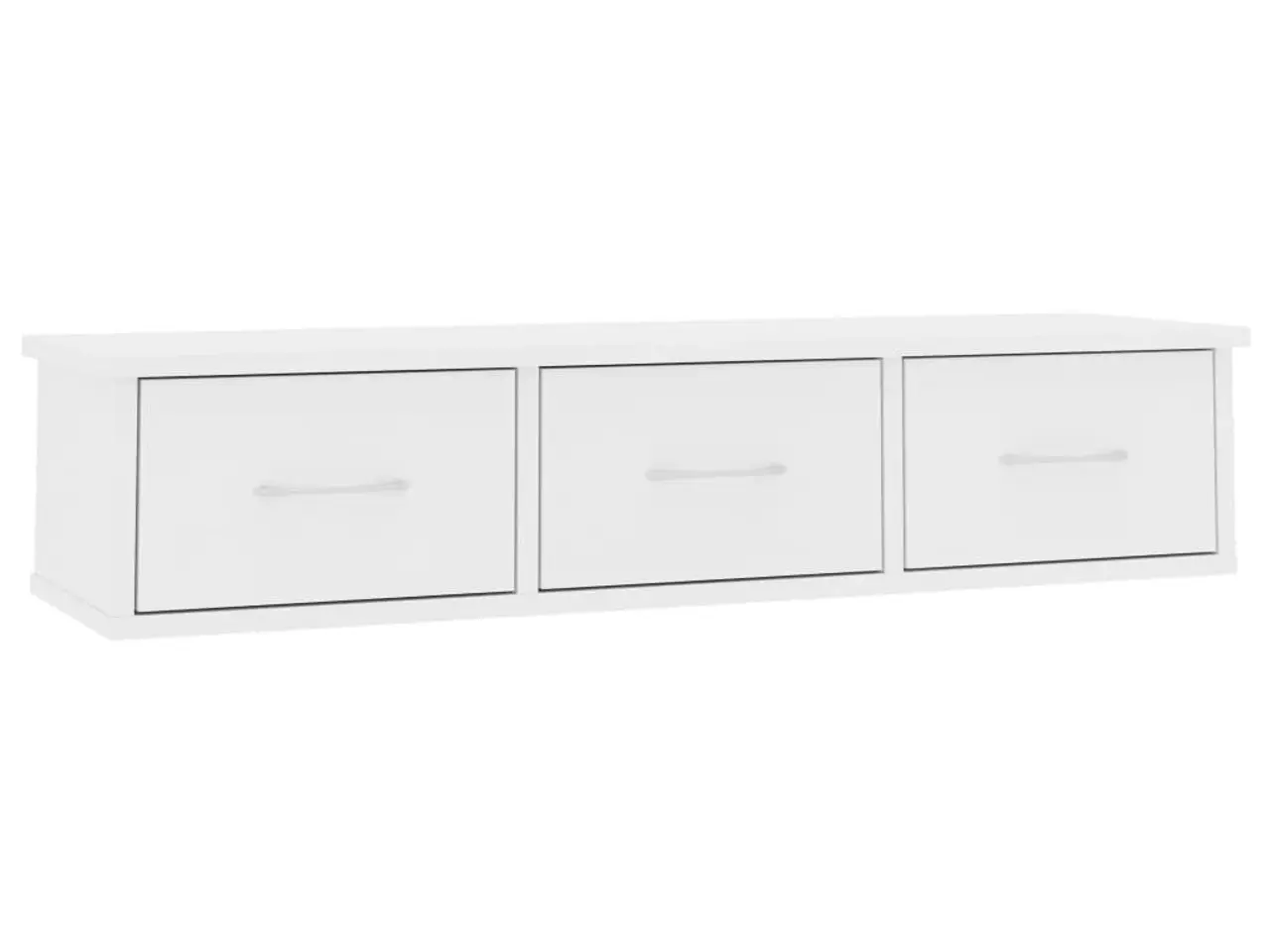 Billede 2 - Vægskab med 3 skuffer - hvid, 88 x 26 x 18,5 cm