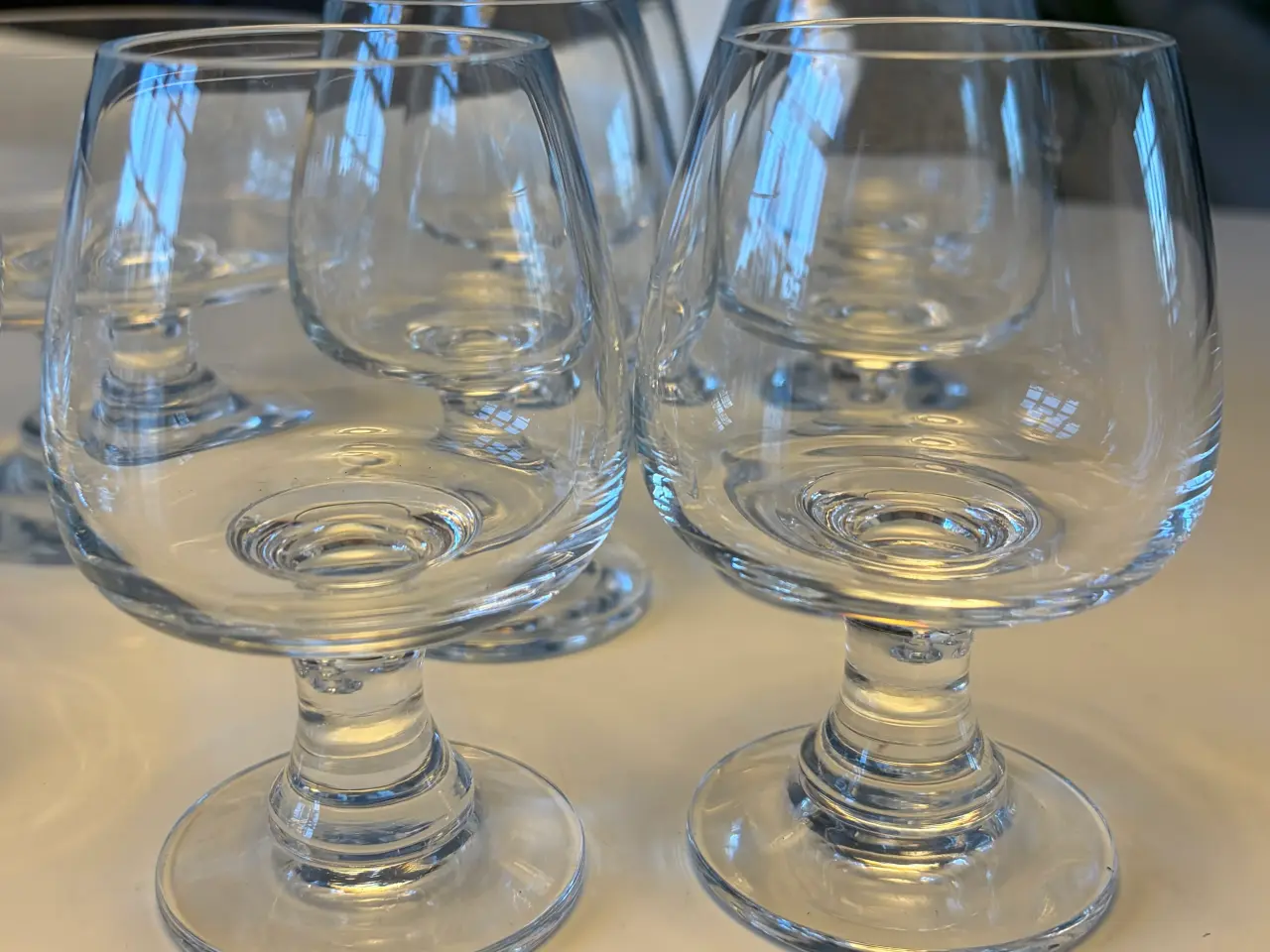 Billede 1 - ALMUE 9 portionsglas + 10 cognac - Lütken - HG