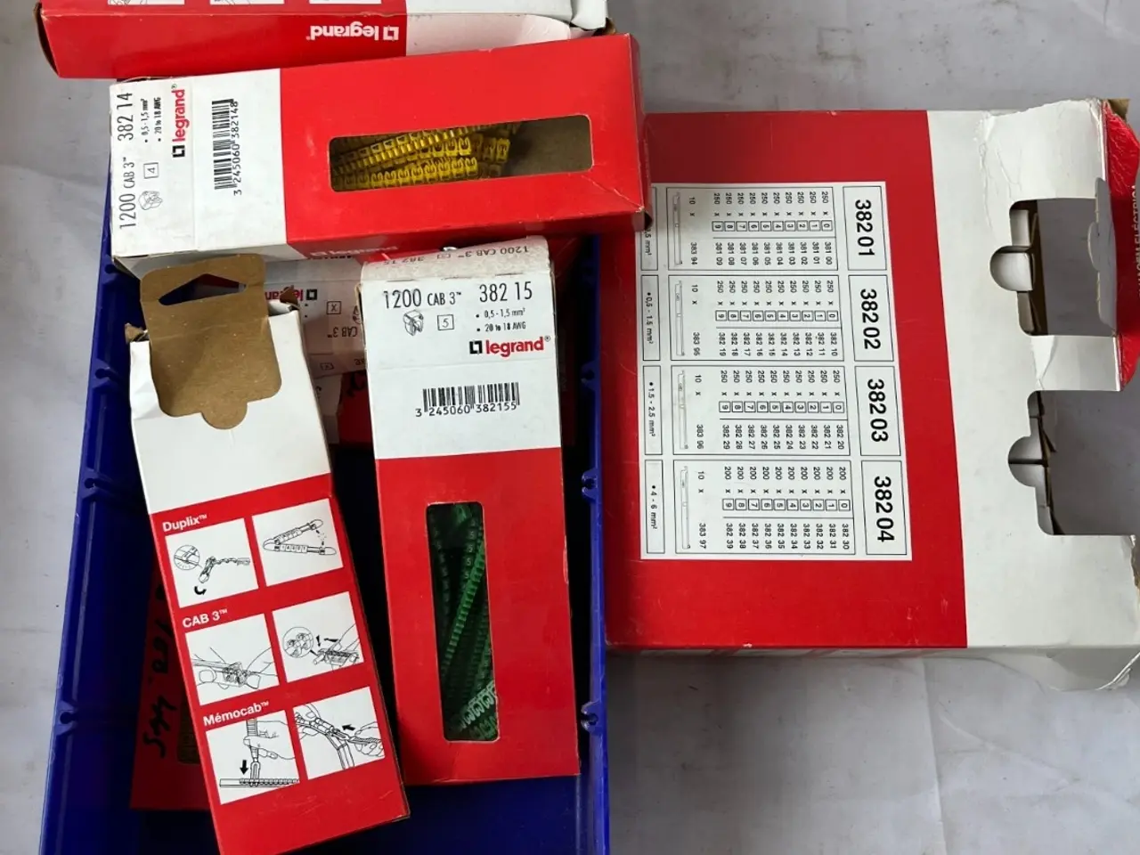 Billede 1 - Legrand CAB 3 kabel Markers Number Sleeves blandet