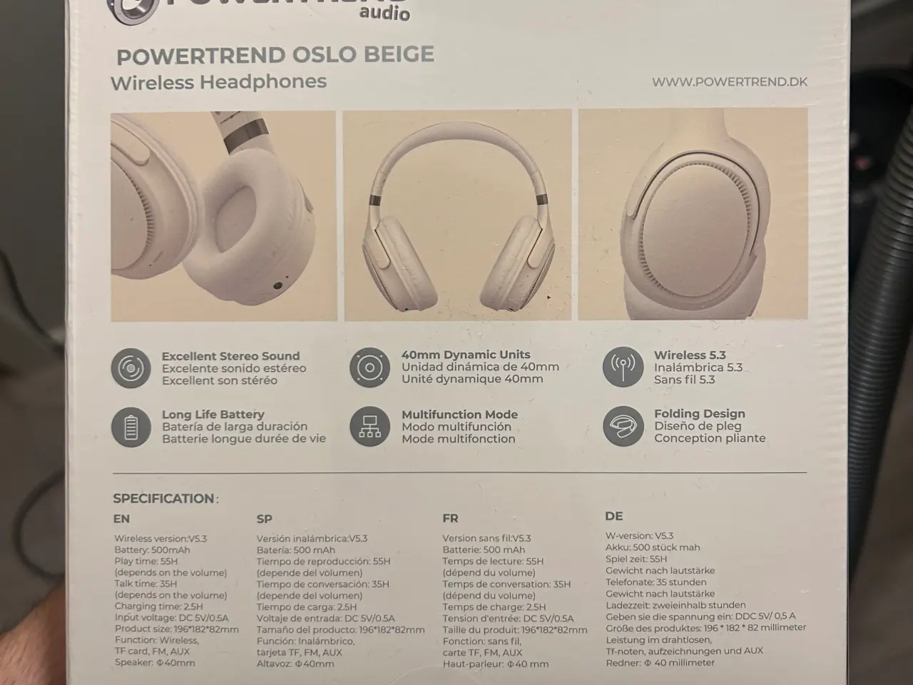 Billede 2 - Powertrend Oslo hovedtelefoner