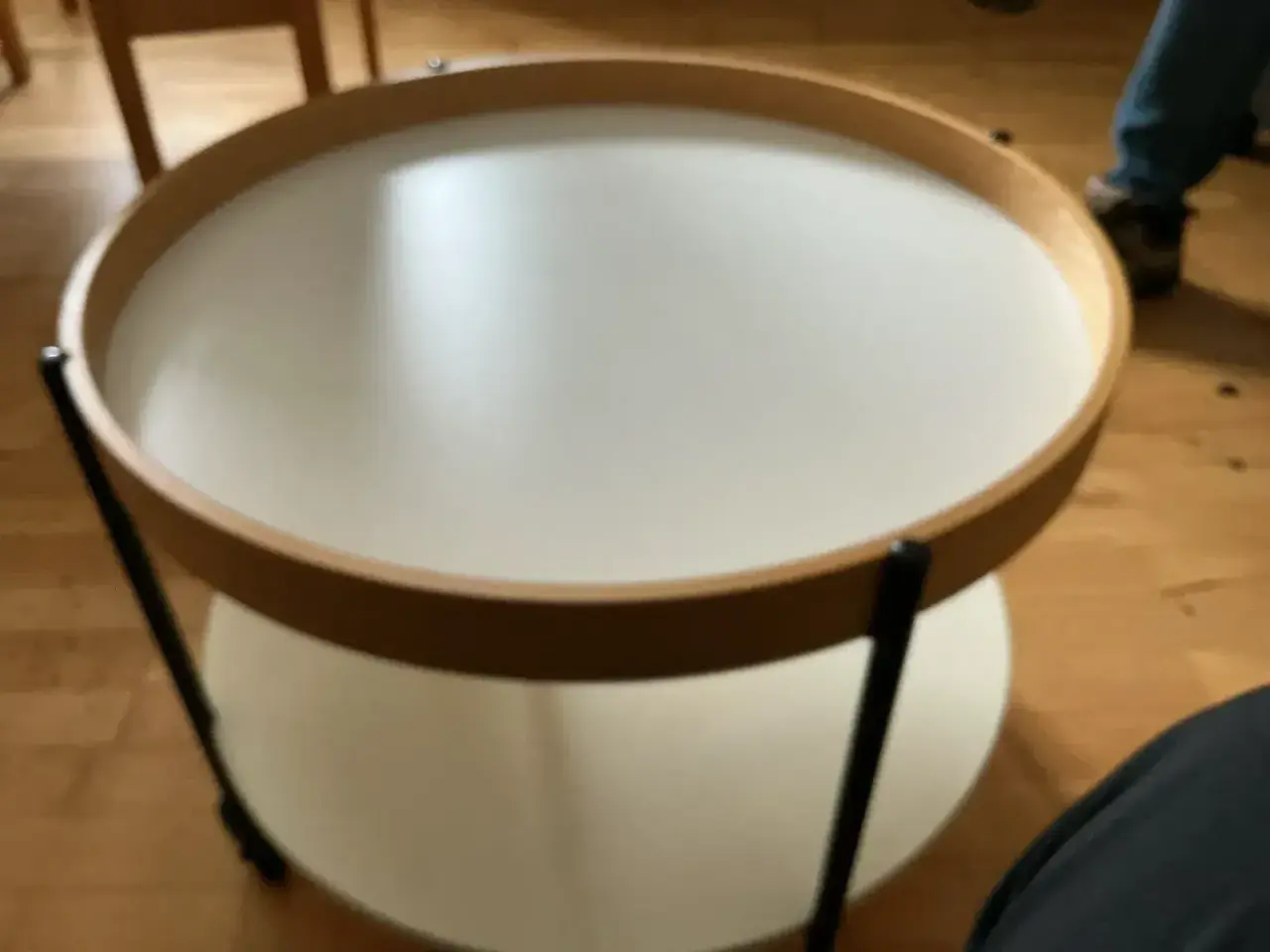 Billede 3 - sofabord / kaffebord med hylde, 55 cm diameter