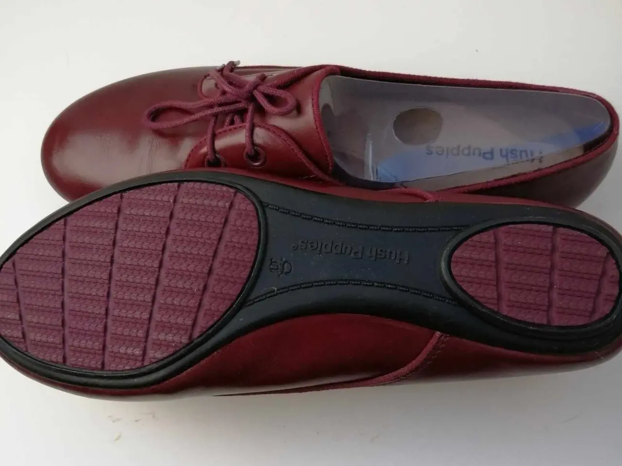 Billede 3 - Hush Puppies Ballerinasko Str. 39 Bordeaux Læder