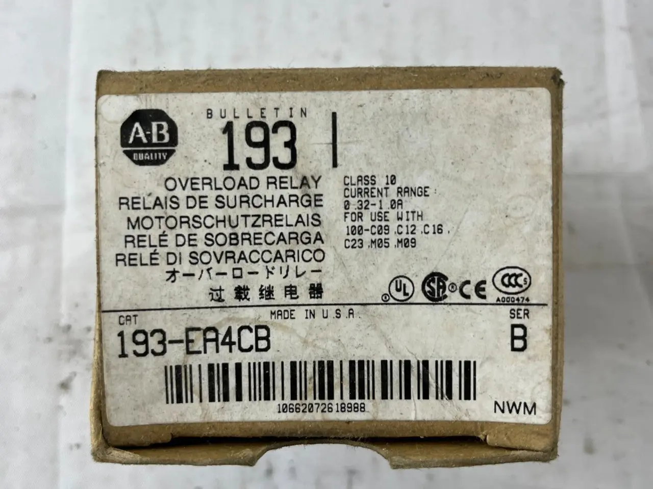 Billede 2 - Allen‑Bradley 193‑EA4CB Solid State Overload relæ