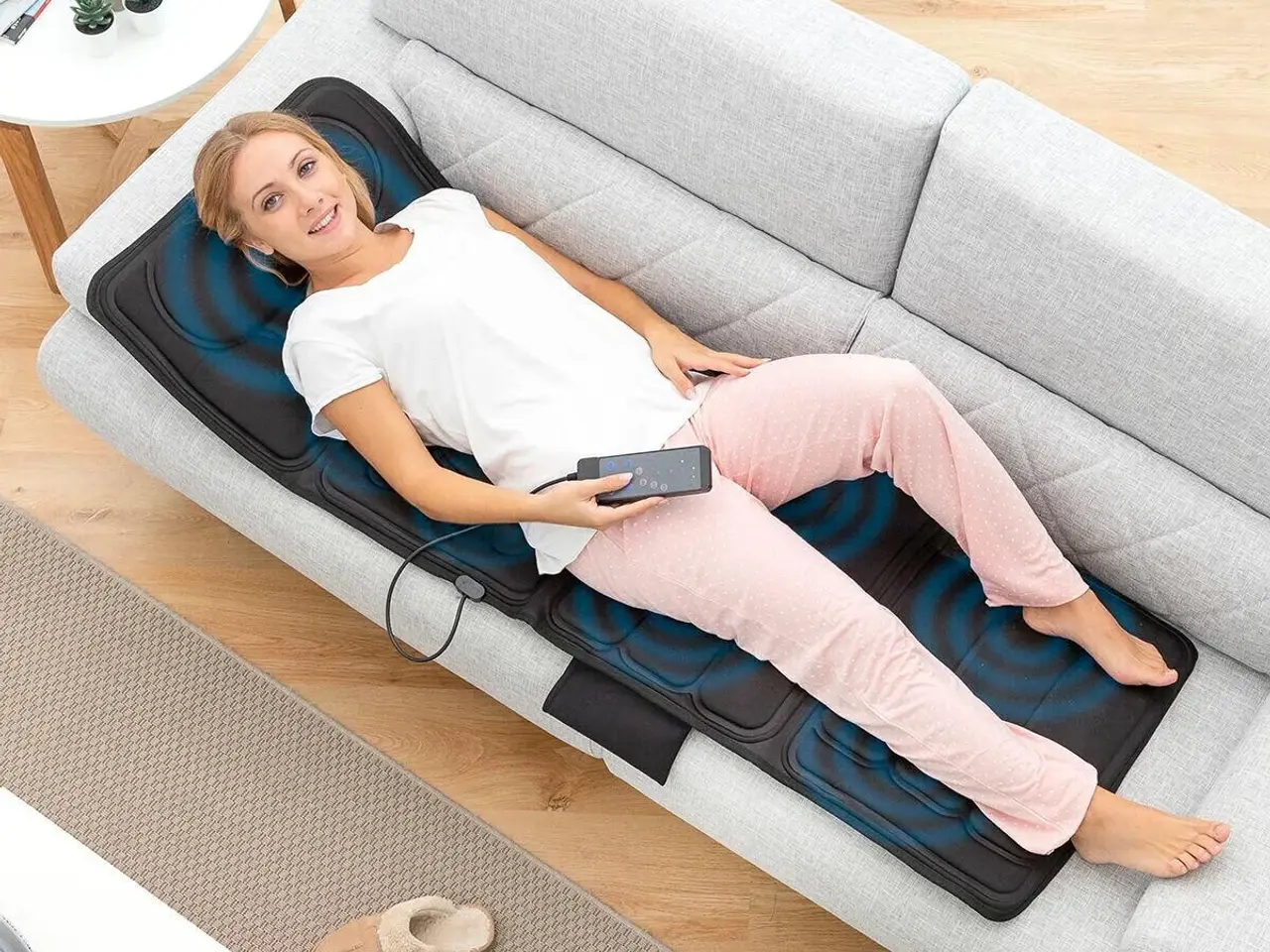 Billede 1 - Massagemåtte med vibration Vhemat - sort