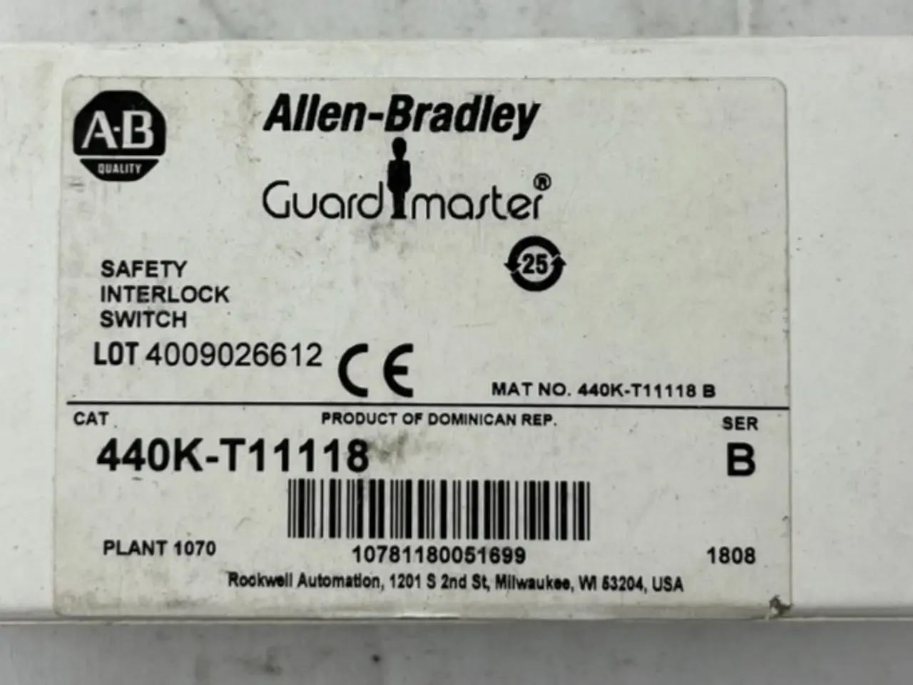 Billede 1 - Allen-Bradley 440K-T11118 GuardMaster Safety