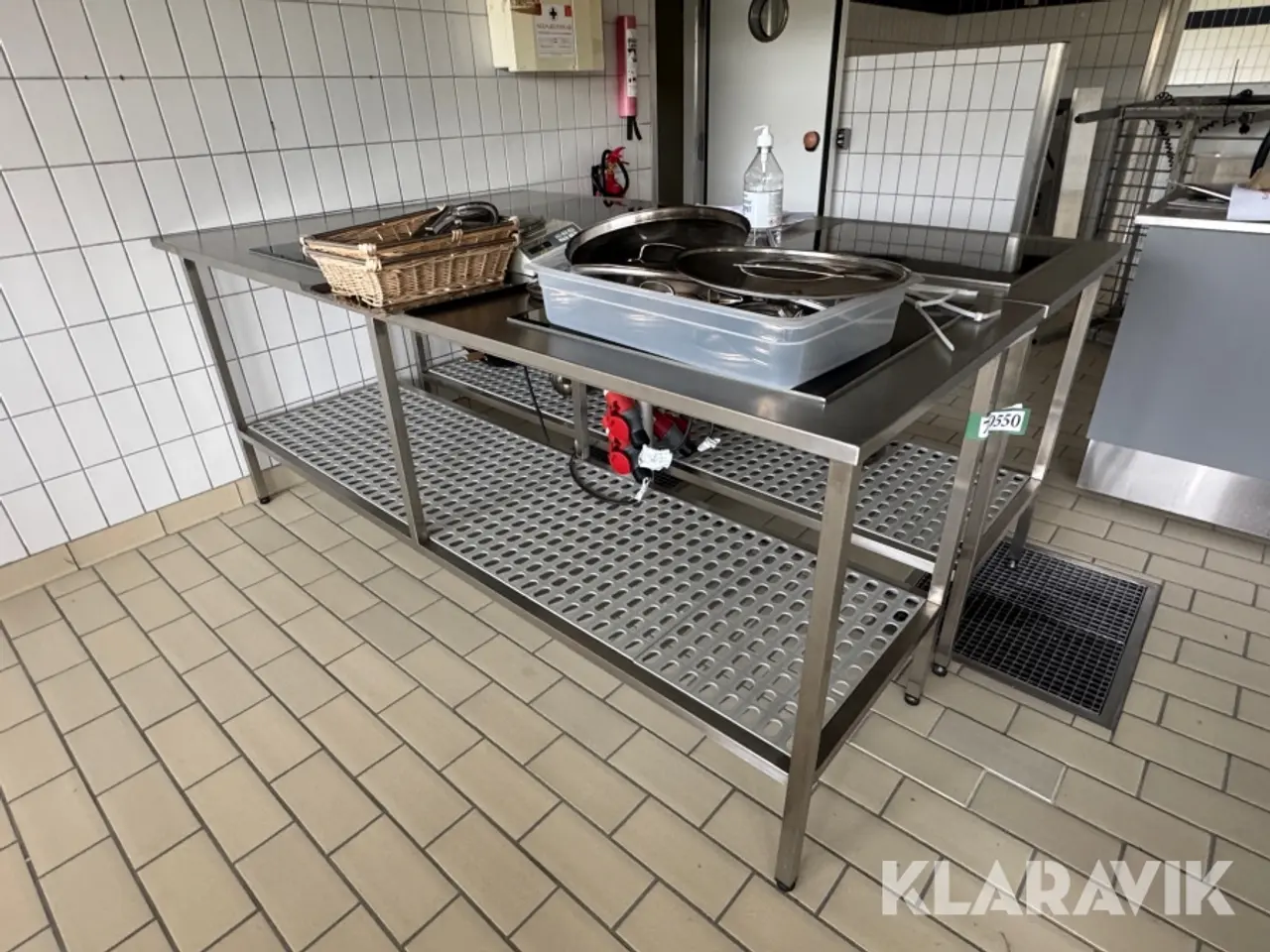 Billede 2 - Rustfri stål border med kogeplader - 2 styks
