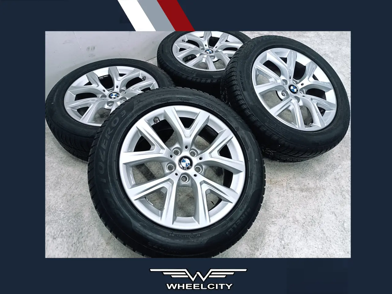 Billede 1 - 5x112 17" ET39 nav 66,6ø BMW vintersæt inkl.TPMS