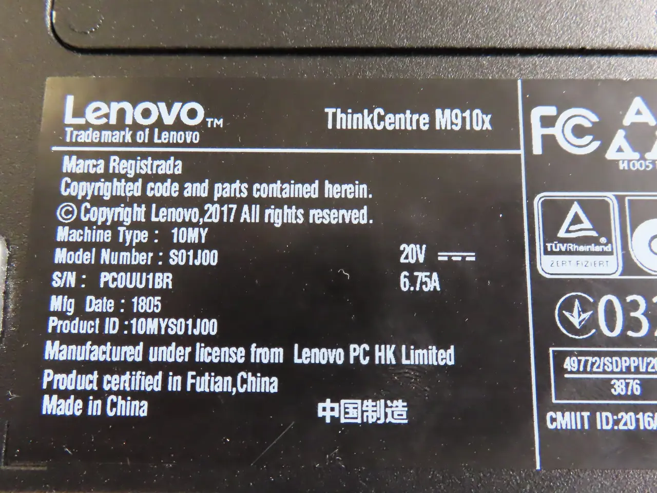 Billede 3 - Computer LENOVO ThinkCentre M910x