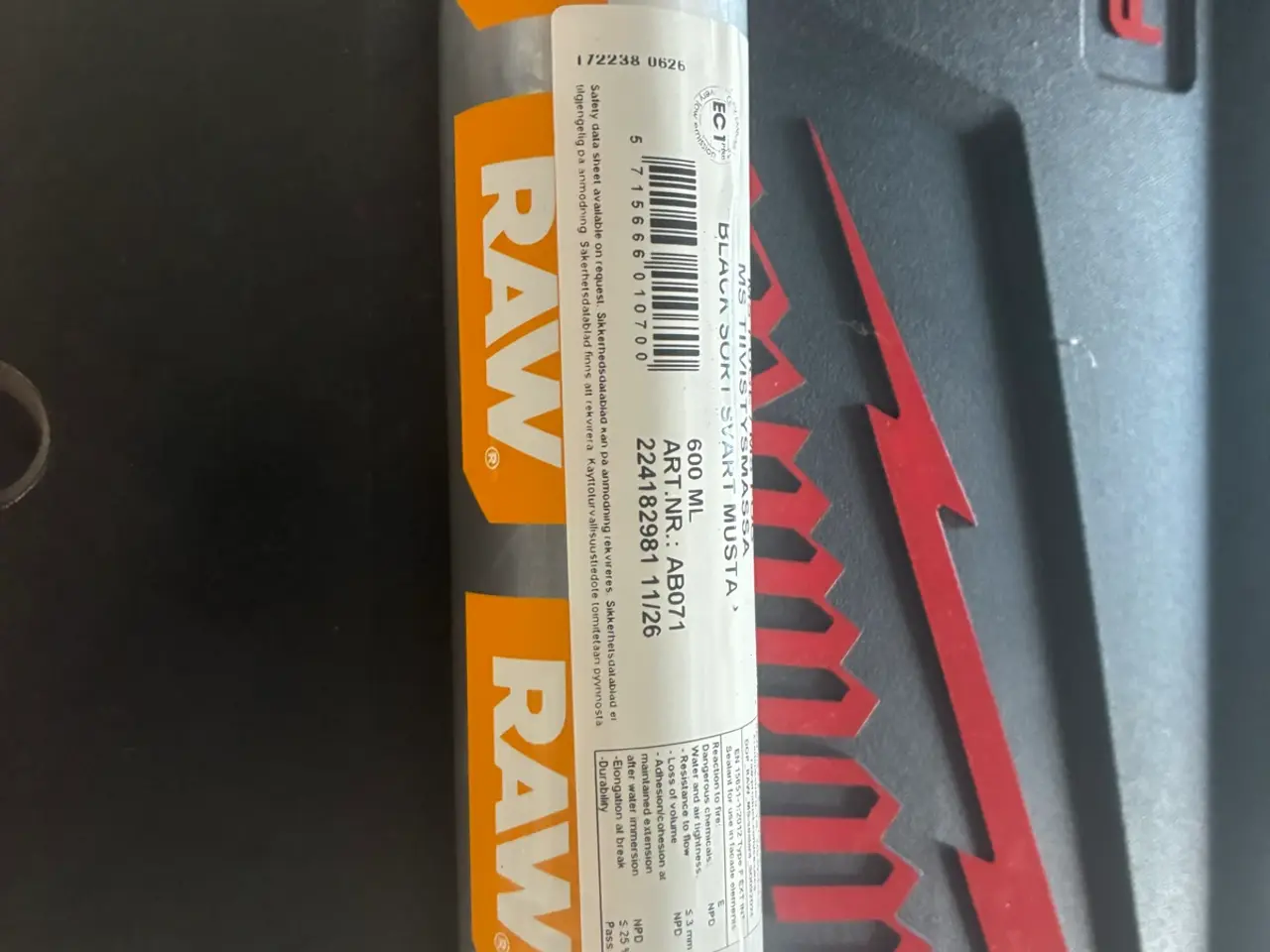 Billede 1 - Raw MS fugemasse sort