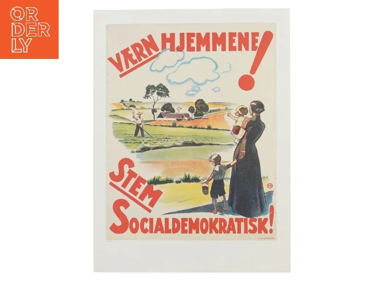 Billede 1 - Vintage plakat (str. 40x30 cm)