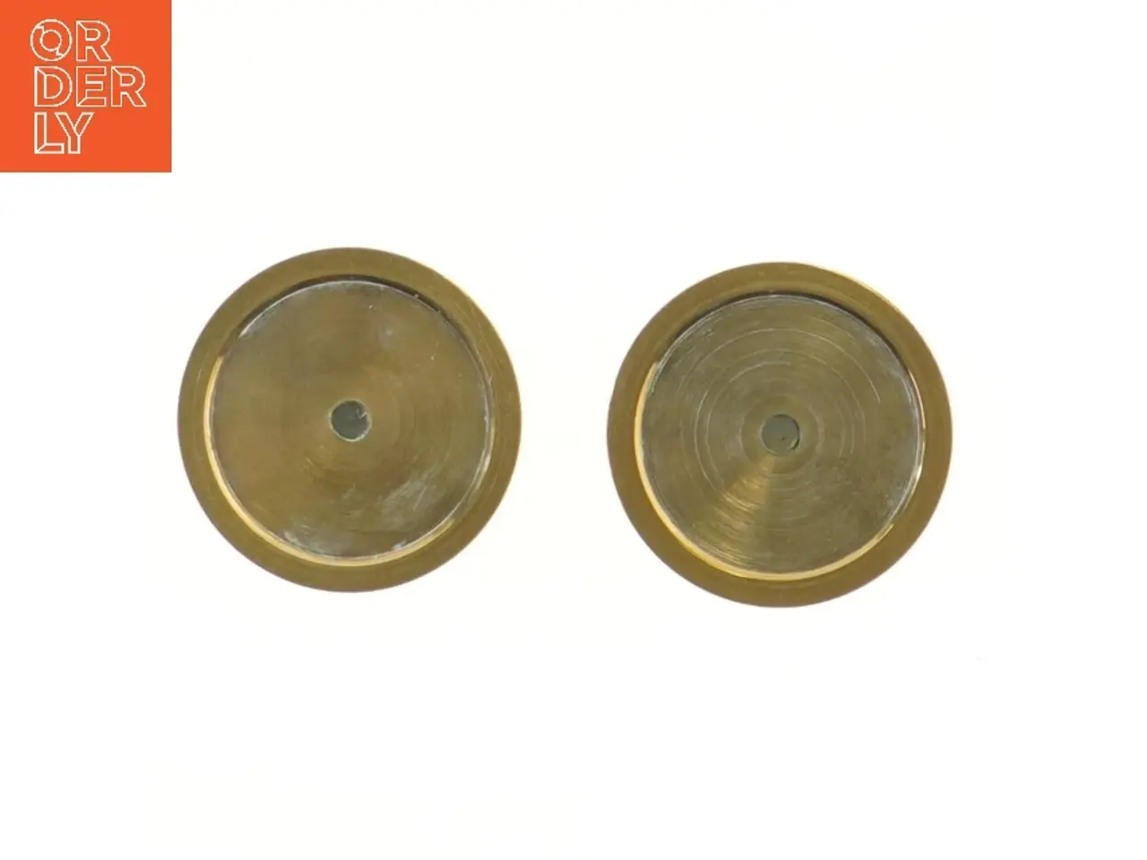Billede 3 - Messing lysestager 2 stk (str. 2 stk 7,5 cm)