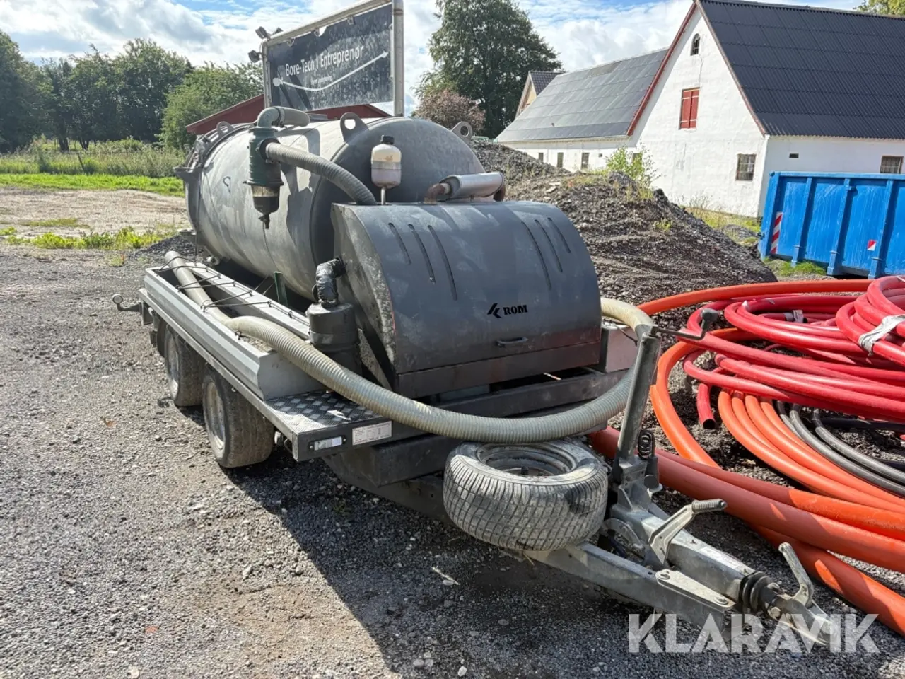 Billede 2 - Trailer med slamsuger og tip Pijnappel PTK 3500
