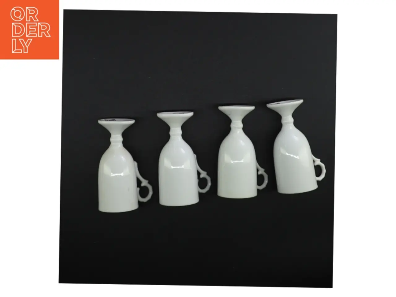 Billede 3 - Sæt af hvide Porcelænskop (str. 12 cm)