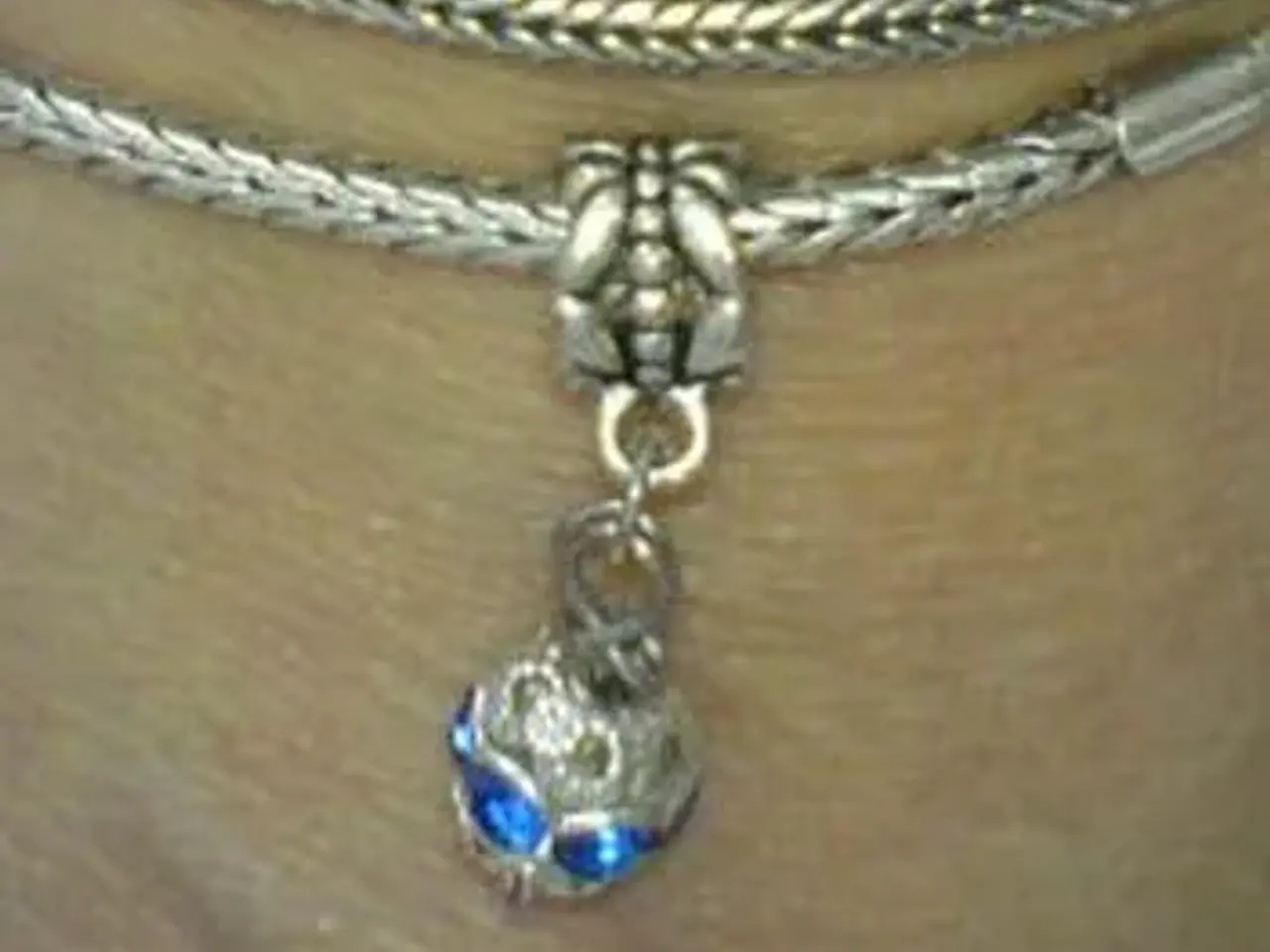 Billede 2 - Vedhæng til armbånd # Perle med krystal