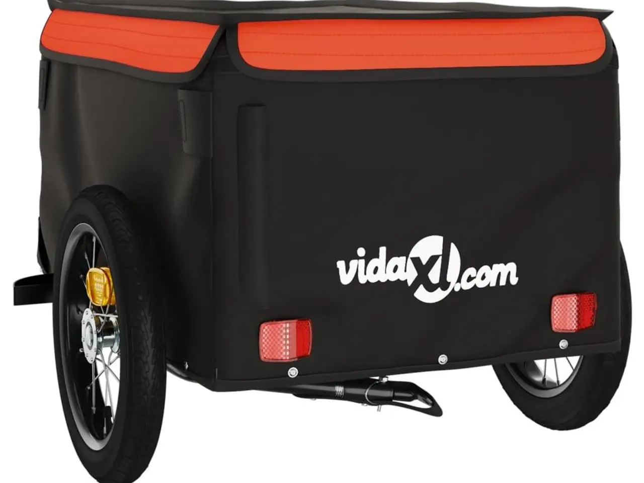 Billede 8 - Cykelanhænger 30 kg - jern, sort og orange