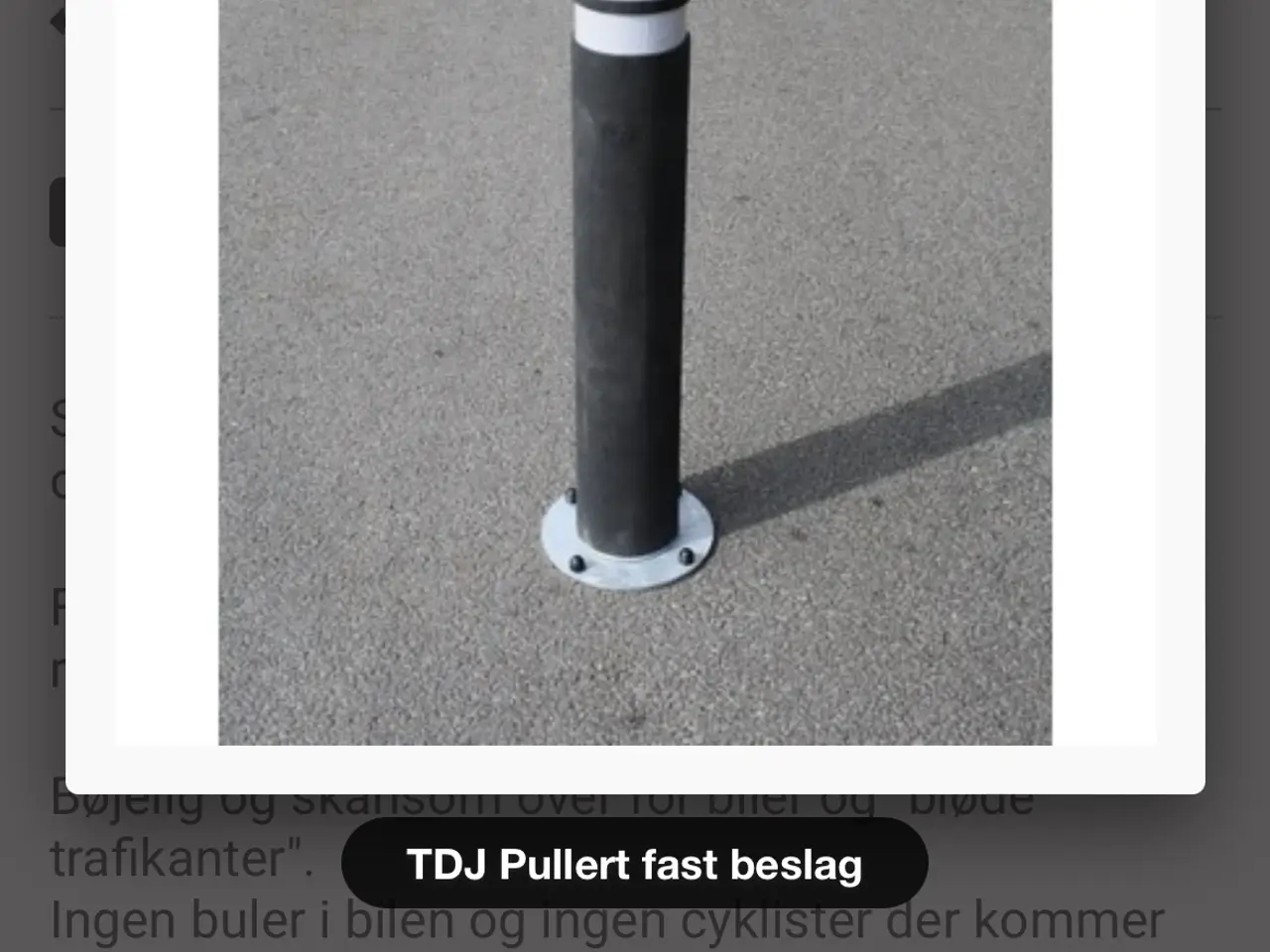 Billede 3 - Pullert/stang m/refleks