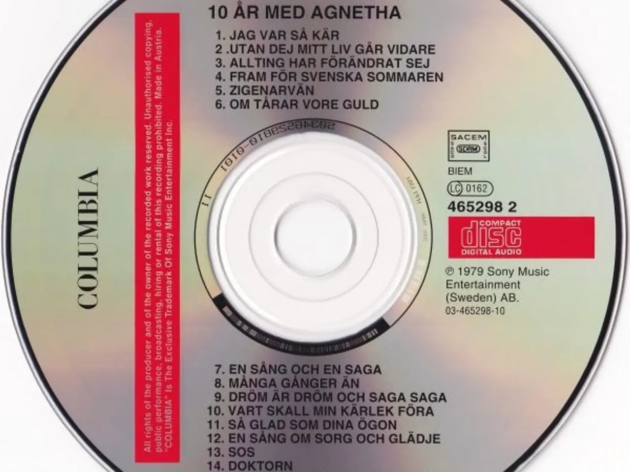 Billede 3 - Agnetha Fältskog – Tio År Med Agnetha – CD