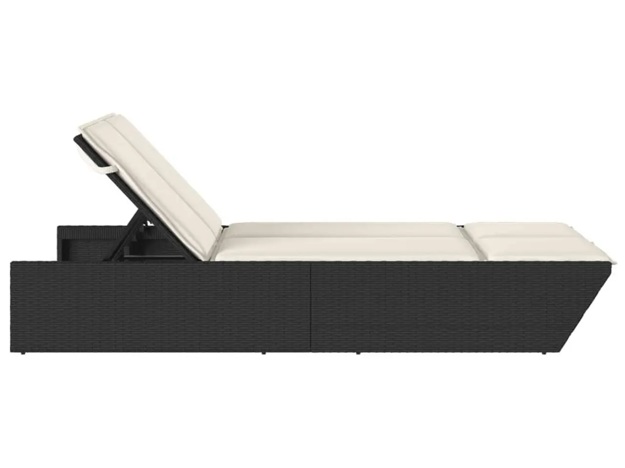 Billede 4 - Dobbelt loungesofa med hynder polyrattan sort