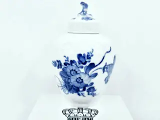 Blå Blomst Svejfet Tedåse nr. 10-1684. sortering 1