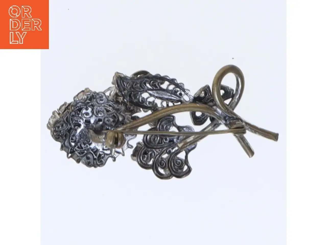 Billede 2 - Vintage broche med lilla sten (str. 5,5 cm)