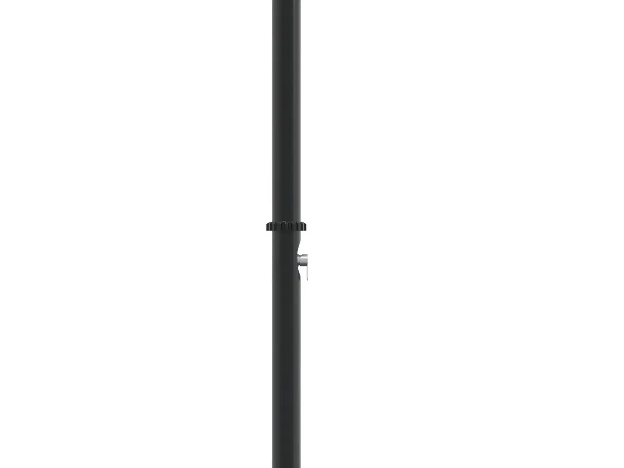 Billede 5 - Udendørs solbruser Sort 217 cm PVC og aluminium